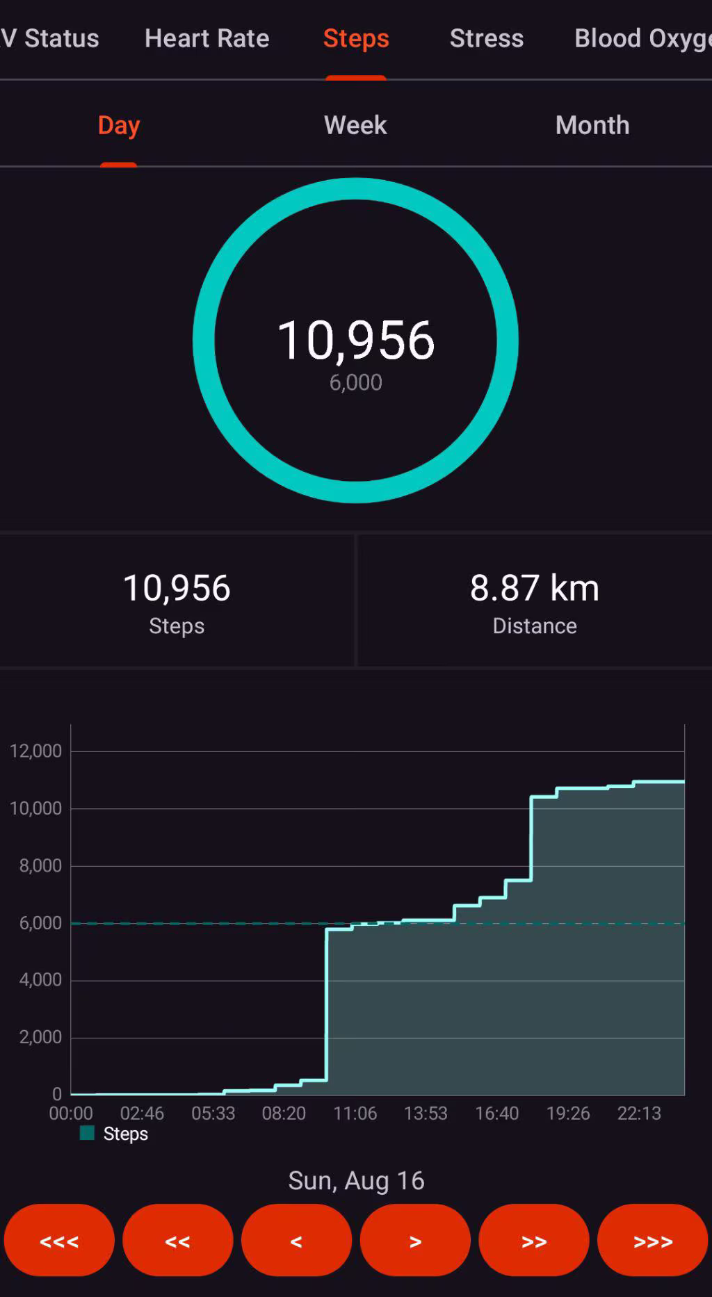 Step data in Gadgetbridge